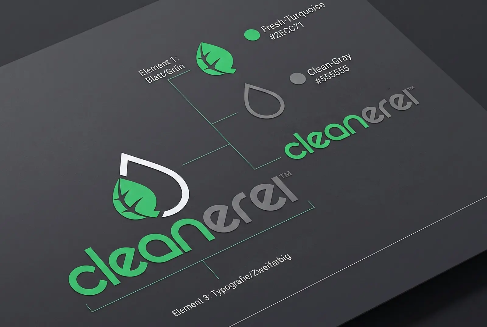 High-End Logodesign, clean, frisch und modern - Power-Logos für Power-Marken