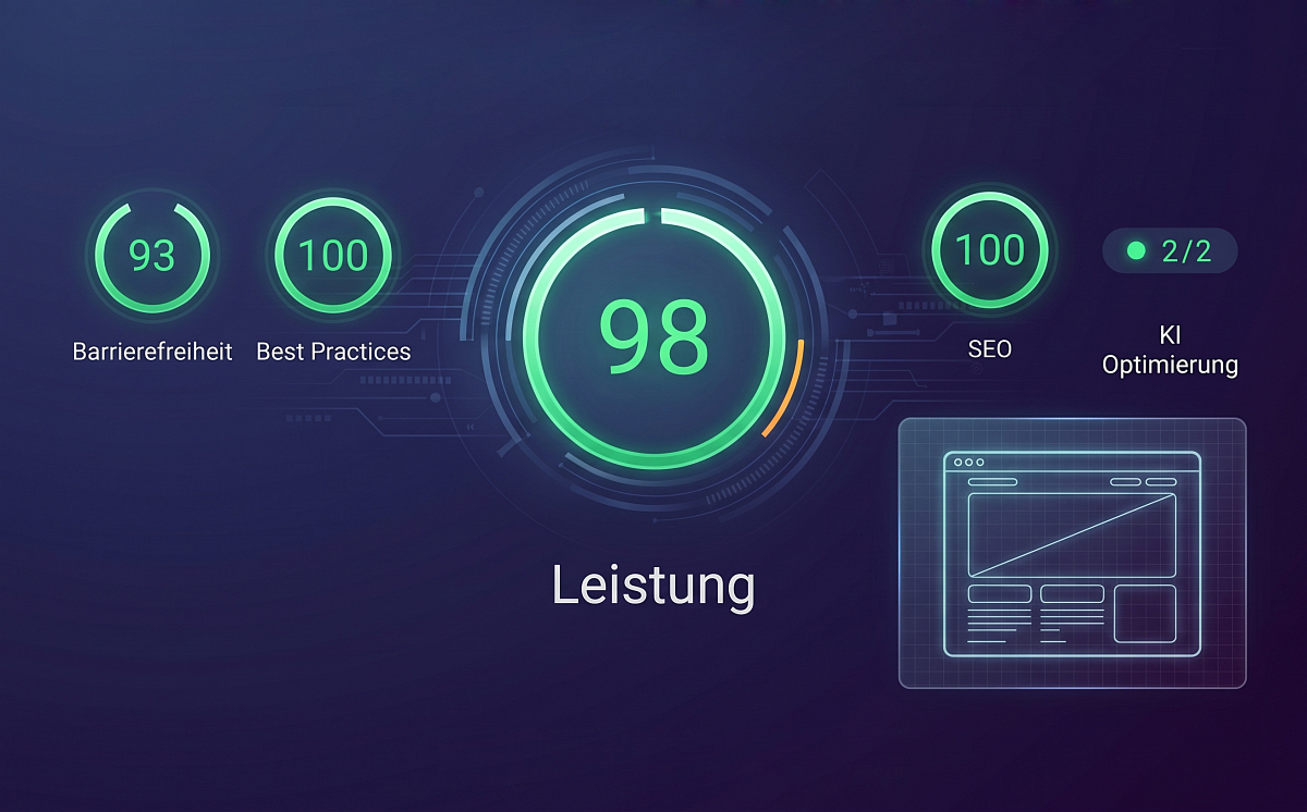 Webseiten mit maximaler Speed Performance und Ladezeit - traumhafte Page Speed Ergebnisse für den Bachmayer Onepager