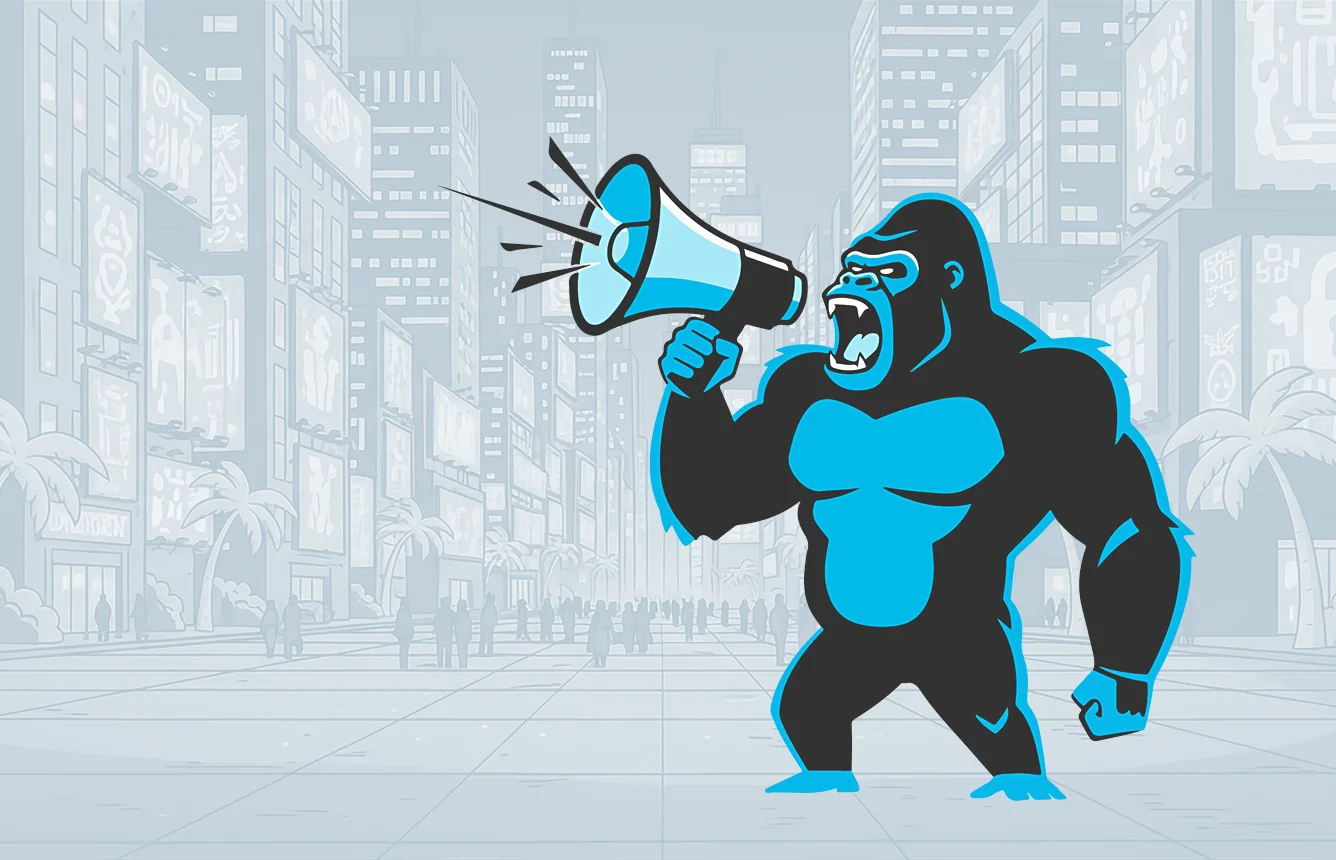 Der Marketing Guerilla mit Megafon - Reizüberflutung durch lautes Guerilla-Marketing durchbrechen