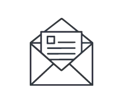 Bedruckte Kuverts und Versandtaschen für einen professionellen Postversand.