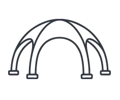 Aufblasbare Eventzelte für professionelle Markenauftritte.