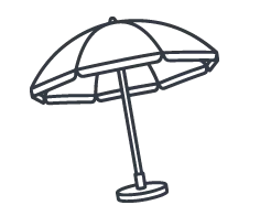 Sonnenschirme mit Werbeaufdruck für die Gastronomie & Gewerbe.