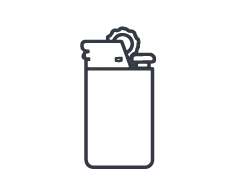 Praktische Feuerzeuge mit Logo-Aufdruck als Streuartikel.