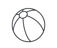 Aufblasbare Wasserbälle für Freizeit- und Sommerkampagnen.