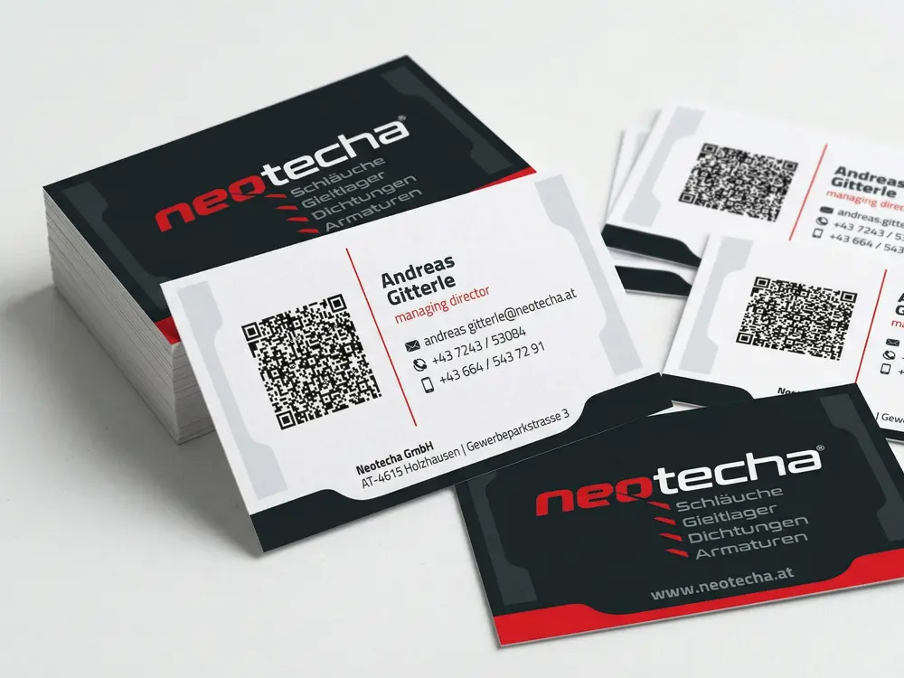Premium-Visitenkarten mit kratzfester, matter Folierung und hochwertigem 4c Digitaldruck für Unternehmen in Österreich bestellen.