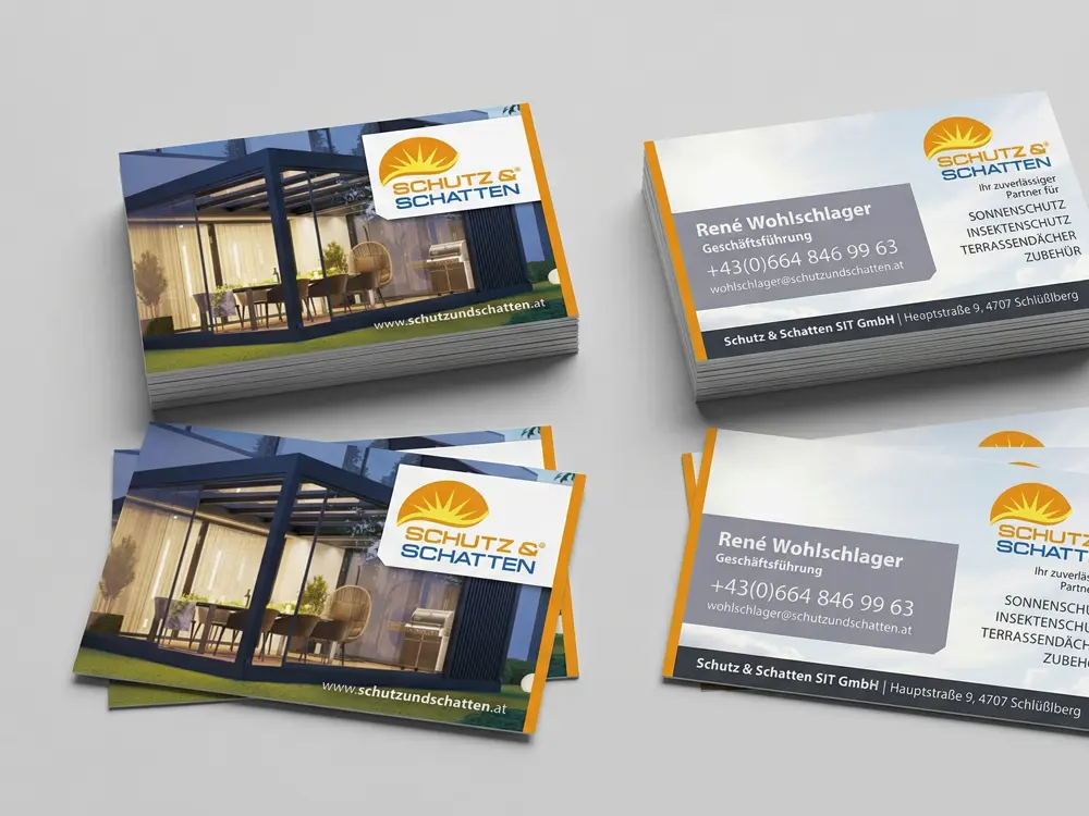 Nachhaltige Visitenkarten auf zertifiziertem Recyclingkarton in Standardformaten oder beliebiger Wunschform drucken lassen.