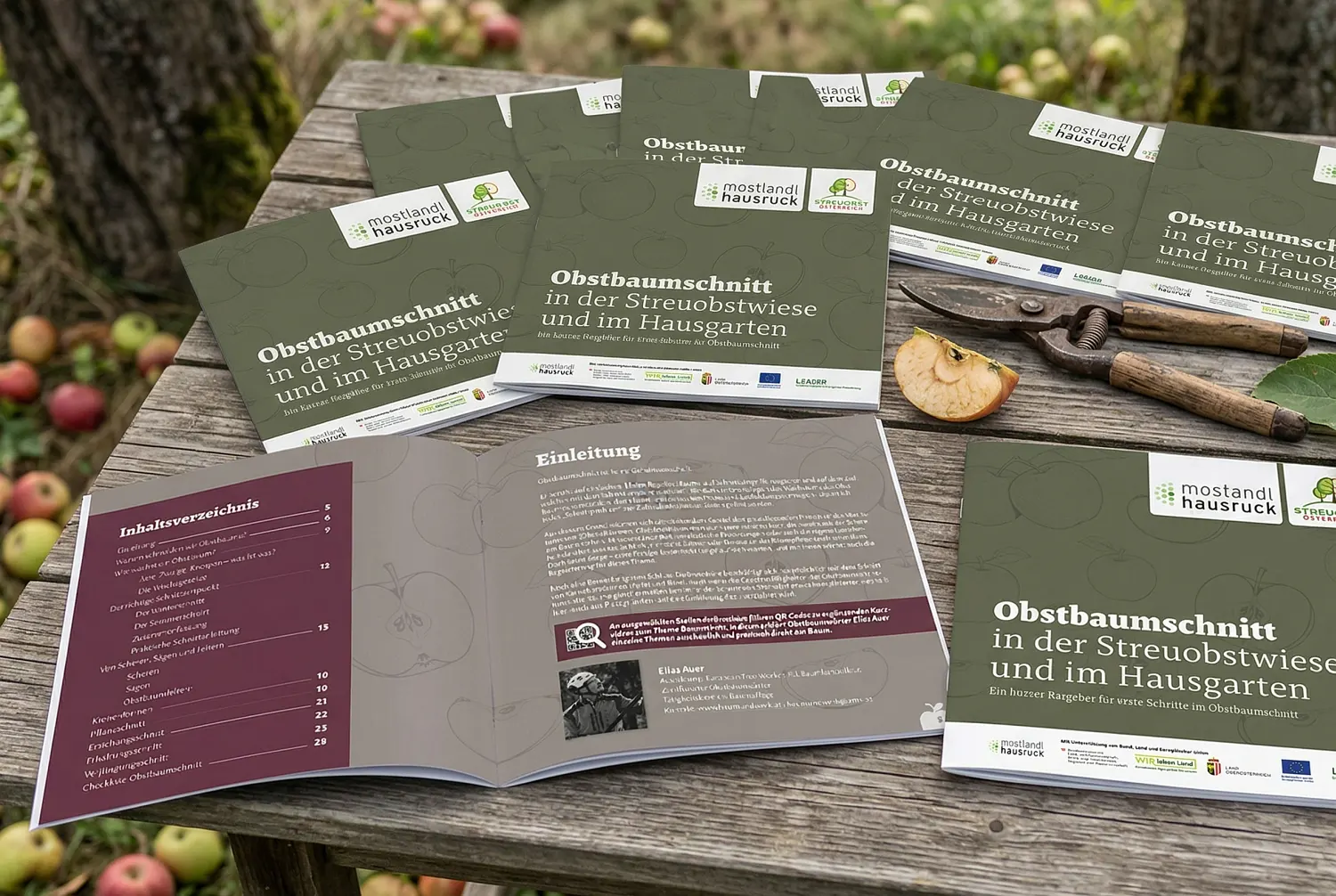 Konzeption und Druck von hochwertigen Imagebroschüren und Inseraten für Mostlandl Hausruck: Full-Service Werbeagentur-Leistungen durch infinite.